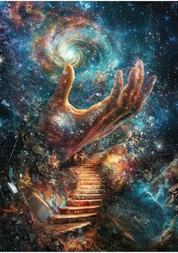 Puzzle 1000 Teile Erwachsene - Kosmische Treppe 1000 Puzzles Lernspiele für die ganze Familie Unterhaltung für einen ruhigen Abend Nach dem Sternenlicht greifen Puzzle Fertige Größe 50x70cm Puzzle 1000 Teile Erwachsene - Kosmische Treppe 1000 Puzzles Lernspiele für die ganze Familie Unterhaltung für einen ruhigen Abend Nach dem Sternenlicht greifen Puzzle Fertige Größe 50x70cm von TISHIRON