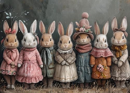 Puzzle 1000 Teile Erwachsene - Osterhasen Puzzles Erwachsene, Geschicklichkeitsspiel für Die Ganze Familie, süßes Kaninchen Erwachsenen Puzzle ab 6 Jahre Fertige Größe 50x70cm Puzzle 1000 Teile Erwachsene - Osterhasen Puzzles Erwachsene, Geschicklichkeitsspiel für Die Ganze Familie, süßes Kaninchen Erwachsenen Puzzle ab 6 Jahre Fertige Größe 50x70cm von TISHIRON