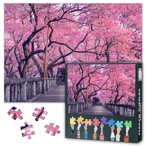 Puzzle 1000 Teile Kirschblüte, Puzzles für Erwachsene 1000 - Tree Scenery Art, Hard Impossible Puzzle 70 x 50 cm, Lernspiele für Familie, Geburtstagsfeier Geschenkidee Puzzle 1000 Teile Kirschblüte, Puzzles für Erwachsene 1000 - Tree Scenery Art, Hard Impossible Puzzle 70 x 50 cm, Lernspiele für Familie, Geburtstagsfeier Geschenkidee von TISHIRON