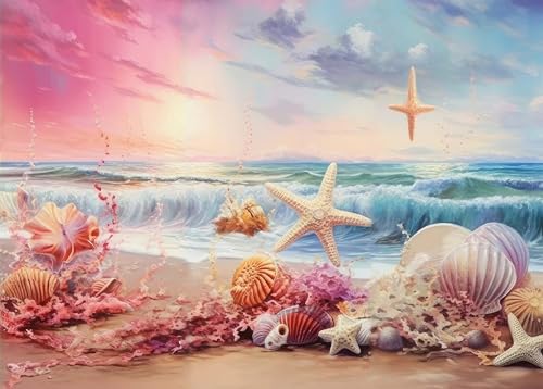 Puzzle 1000 Teile - Strandmuscheln 1000 Puzzle, Geschicklichkeitsspiel für Die Ganze Familie, Erwachsenenpuzzle ab 6 Jahre Fertige Größe 50x70cm von TISHIRON