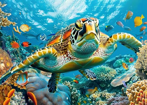 Puzzle 1000 Teile für Erwachsene Meeresschildkröte Puzzles für Erwachsene Meereswelt 1000 Teile Puzzle für Erwachsene Meeresleben Erwachsene Puzzle Spiele, 27,5 x 19,7 Zoll Puzzle 1000 Teile für Erwachsene Meeresschildkröte Puzzles für Erwachsene Meereswelt 1000 Teile Puzzle für Erwachsene Meeresleben Erwachsene Puzzle Spiele, 27,5 x 19,7 Zoll von TISHIRON