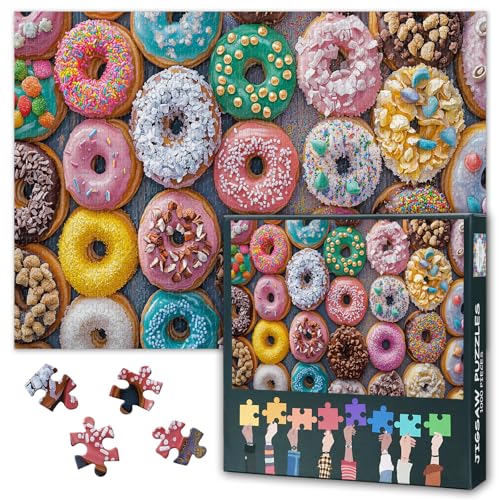 Puzzle 1000 Teile für Erwachsene und Familien: Lustige Donut-Kunst mit hochwertigen, extra dicken Teilen und lebendigen Farben, Stressabbau-Aktivität und Familienspielabend, Heimdekor-Kunstwerk (70 x Puzzle 1000 Teile für Erwachsene und Familien: Lustige Donut-Kunst mit hochwertigen, extra dicken Teilen und lebendigen Farben, Stressabbau-Aktivität und Familienspielabend, Heimdekor-Kunstwerk (70 x von TISHIRON