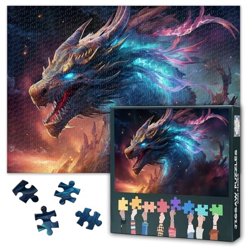 Mythische Kreaturen Puzzles für Erwachsene 1000 Stück Dragon Roar Puzzles für Erwachsene Familienspiele Ideal für Puzzle-Enthusiasten Einzigartige mentale Übung Größe: 70x50cm Mythische Kreaturen Puzzles für Erwachsene 1000 Stück Dragon Roar Puzzles für Erwachsene Familienspiele Ideal für Puzzle-Enthusiasten Einzigartige mentale Übung Größe: 70x50cm von TISHIRON