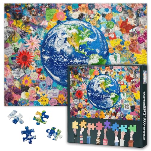 Puzzles für Erwachsene 1000 Teile Erde, Puzzles 1000 Teile Planetenthema, Graffiti Herausfordernde Puzzlespiele für Frauen Wohnraum Dekoration Größe 70 x 50 cm Puzzles für Erwachsene 1000 Teile Erde, Puzzles 1000 Teile Planetenthema, Graffiti Herausfordernde Puzzlespiele für Frauen Wohnraum Dekoration Größe 70 x 50 cm von TISHIRON