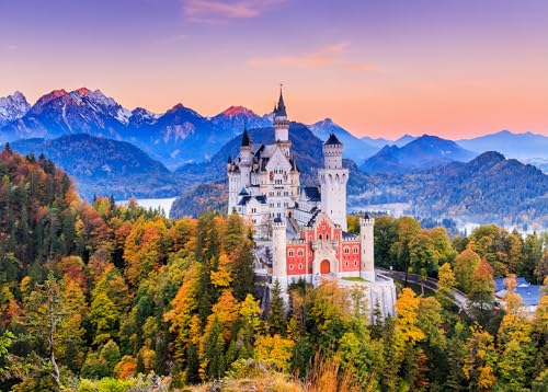 Puzzles für Erwachsene 1000 Teile Neuschwanstein Schloss Sonnenaufgang Bayerische Alpen Deutschland Premium Papier Puzzle Reise Dekoration 70x50 cm Puzzles für Erwachsene 1000 Teile Neuschwanstein Schloss Sonnenaufgang Bayerische Alpen Deutschland Premium Papier Puzzle Reise Dekoration 70x50 cm von TISHIRON