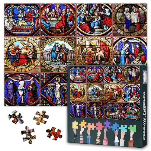 Religion Puzzles 1000 Teile, Puzzle Erwachsene, Jesus Christ 1000 Teile Puzzles für Erwachsene, 70 x 50cm Puzzle Impossible Geschicklichkeitsspiel für die Ganze Familie Religion Puzzles 1000 Teile, Puzzle Erwachsene, Jesus Christ 1000 Teile Puzzles für Erwachsene, 70 x 50cm Puzzle Impossible Geschicklichkeitsspiel für die Ganze Familie von TISHIRON