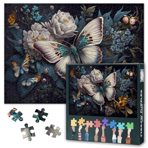 Schmetterling 1000 Stück Puzzle für Erwachsene Blume und Schmetterling Puzzles 1000 Stück Herausfordernde & lebendige Detail Ideal für Puzzle-Enthusiasten Fertigstellte Größe: 70x50cm Schmetterling 1000 Stück Puzzle für Erwachsene Blume und Schmetterling Puzzles 1000 Stück Herausfordernde & lebendige Detail Ideal für Puzzle-Enthusiasten Fertigstellte Größe: 70x50cm von TISHIRON