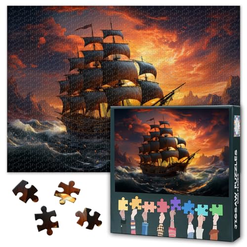 Verfluchte Reise 1000 Teile Sammler Puzzle Geister Galeone gegen Krake in Biolumineszierender See Leuchtkunst Verfluchte Reise 1000 Teile Sammler Puzzle Geister Galeone gegen Krake in Biolumineszierender See Leuchtkunst von TISHIRON