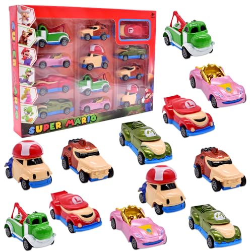 Car Spielzeugauto Set, 12 Stück Mini Die Cast Autos, Pull Back Kleine Fahrzeuge, Mini Cars für Kleinkinder Mädchen Jungen Car Spielzeugauto Set, 12 Stück Mini Die Cast Autos, Pull Back Kleine Fahrzeuge, Mini Cars für Kleinkinder Mädchen Jungen von TIUASHR