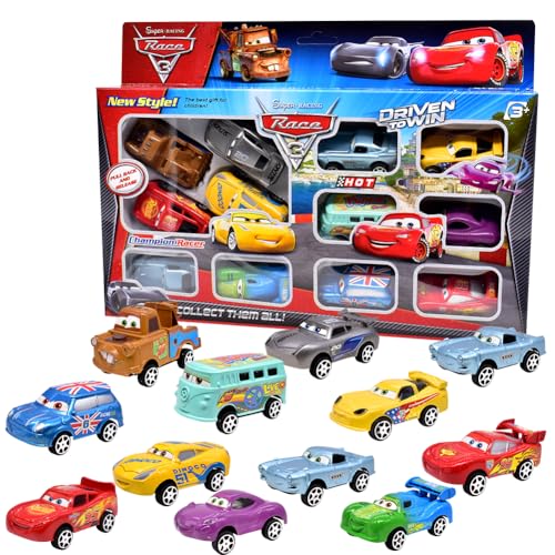 TIUASHR Auto Set, 12 Stück Mini Die Cast Spielzeugautos, Pull Back Autos, Kleine Fahrzeuge, Mini Cars, Geschenk für Mädchen Jungen TIUASHR Auto Set, 12 Stück Mini Die Cast Spielzeugautos, Pull Back Autos, Kleine Fahrzeuge, Mini Cars, Geschenk für Mädchen Jungen von TIUASHR