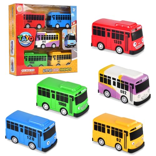 TIVUNORON Mini Bus Spielzeug, 5 Stück Bus Modell Spielzeug, Mini Pull Back Spielzeugautos, Mini Cartoon Schulbus Spielzeugautos, Kinder Bus Modell Spielzeugautos Set, Kindergeburtstag Geschenk TIVUNORON Mini Bus Spielzeug, 5 Stück Bus Modell Spielzeug, Mini Pull Back Spielzeugautos, Mini Cartoon Schulbus Spielzeugautos, Kinder Bus Modell Spielzeugautos Set, Kindergeburtstag Geschenk von TIVUNORON