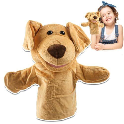 TIVUNORON Welpen Handpuppe, Tierhandpuppen für Kinder, Familien Handpuppe Spielzeug mit Beweglichem Offenem Mund, Für Kindergarten Fantasievoll Lehren, Gute-Nacht-Geschichten, Kleinkinder Geschenke TIVUNORON Welpen Handpuppe, Tierhandpuppen für Kinder, Familien Handpuppe Spielzeug mit Beweglichem Offenem Mund, Für Kindergarten Fantasievoll Lehren, Gute-Nacht-Geschichten, Kleinkinder Geschenke von TIVUNORON