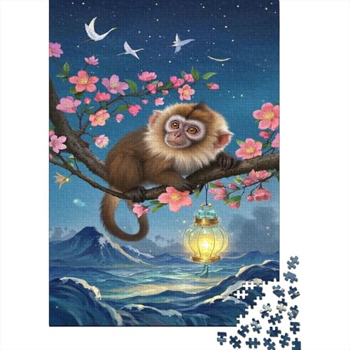 AFFE Puzzle Kirschblüte Erwachsenenpuzzle 1000-teilige Herausforderungsspielzeug Holzpuzzles PuzzlePädagogisches Für Erwachsene 1000pcs (75x50cm) von TJLROUVNK