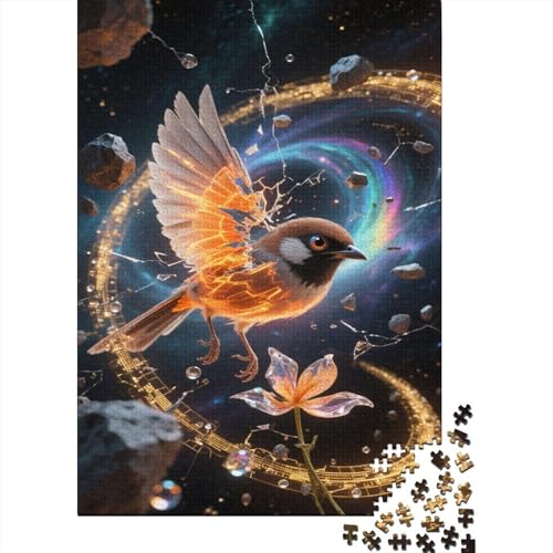 Java Sparrow Puzzle Vogel Erwachsenenpuzzle 1000 PCS Stressabbau-Spielzeug Holzpuzzles PuzzlePädagogisches Für Erwachsene Kinder 1000pcs (75x50cm) von TJLROUVNK