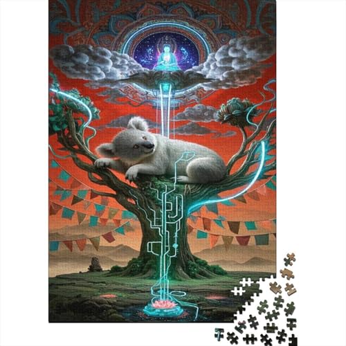 KoalaCity in Italy Puzzle Magische Fantasie Buntes Legespiel 1000-teilige Herausforderungsspielzeug Holzpuzzles PuzzlePädagogisches Für Erwachsene Kinder 1000pcs (75x50cm) von TJLROUVNK