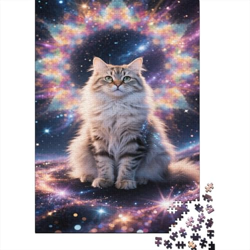Persisch Puzzles Long-haired Katze Buntes Legespiel 1000 Teile Herausforderungsspielzeug Holzpuzzles PuzzlePädagogisches Für Erwachsene Und Kinder Ab 14 Jahren 1000pcs (75x50cm) von TJLROUVNK