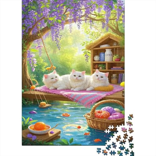 Ragdoll Puzzle Flussufer Erwachsenenpuzzle 1000 Teile Herausforderungsspielzeug Holzpuzzles PuzzlePädagogisches Für Erwachsene Und Kinder Ab 14 Jahren 1000pcs (75x50cm) von TJLROUVNK