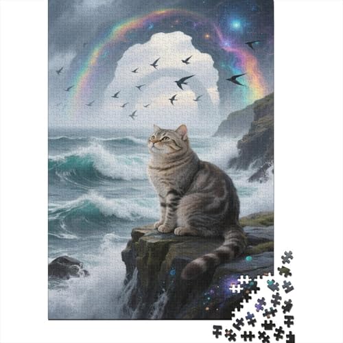 Russisch Blau Puzzles Küste Lernspiel 1000 Teile Geschicklichkeitsspiel Holzpuzzles PuzzlePädagogisches Für Erwachsene 1000pcs (75x50cm) von TJLROUVNK