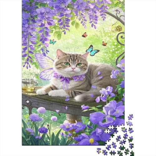Scottish Fold Puzzle Blumenhof Erwachsenenpuzzle 1000 Teile Herausforderungsspielzeug Holzpuzzles PuzzlePädagogisches Für Die Ganze Familie 1000pcs (75x50cm) von TJLROUVNK