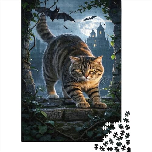 Scottish Fold Puzzle Magisches Schloss Erwachsenenpuzzle 1000 Teile Geschicklichkeitsspiel Holzpuzzles PuzzlePädagogisches Für Erwachsene Und Kinder Ab 14 Jahren 1000pcs (75x50cm) von TJLROUVNK