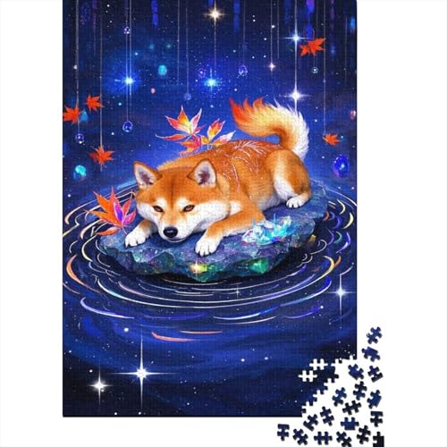 Shiba Inu Puzzles Traumähnlich Lernspiel 1000 Teile Geschicklichkeitsspiel Holzpuzzles PuzzlePädagogisches Für Die Ganze Familie 1000pcs (75x50cm) von TJLROUVNK