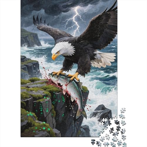 Weißschwanz Adler Puzzles Jagd Lernspiel 1000 PCS Herausforderungsspielzeug Holzpuzzles PuzzlePädagogisches Für Erwachsene 1000pcs (75x50cm) von TJLROUVNK