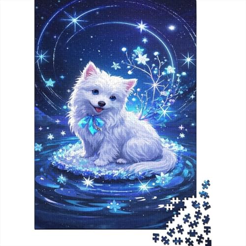 West Highland Weißer Terrier Puzzles Welpen Buntes Legespiel 1000 Teile Geschicklichkeitsspiel Holzpuzzles PuzzlePädagogisches Für Erwachsene Und Kinder Ab 14 Jahren 1000pcs (75x50cm) von TJLROUVNK