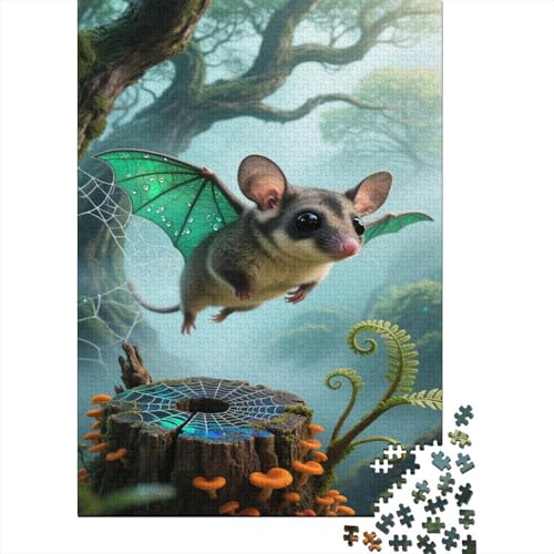 Zucker Glider Puzzles Fantasie Creature Lernspiel 1000 PCS Geschicklichkeitsspiel Holzpuzzles PuzzlePädagogisches Für Die Ganze Familie 1000pcs (75x50cm) von TJLROUVNK