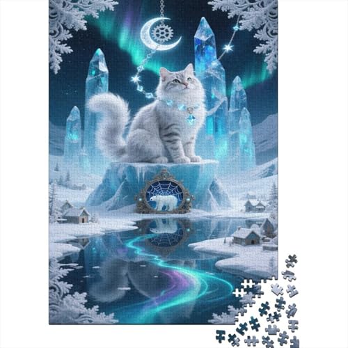 sibirischen Puzzles EIS und Schnee Lernspiel 1000 PCS Stressabbau-Spielzeug Holzpuzzles PuzzlePädagogisches Für Die Ganze Familie 1000pcs (75x50cm) von TJLROUVNK