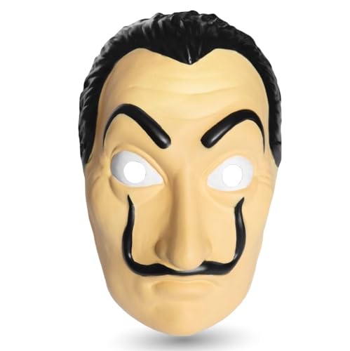 Kostümheld® 5x Maske Kostüm Haus des Geldes Verkleidung casa del papel Bella Ciao Haus für Herren, Damen Erwachsene mit Maske bekannt aus Haus des Geldes - Fasching, Karneval, Halloween von TK Gruppe Timo Klingler