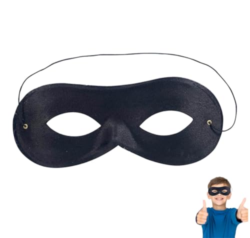TK Gruppe Timo Klingler 3x Bandit Augenmaske schwarz, Einbrecher Maske für Kinder & Erwachsene an Fasching & Karneval von TK Gruppe Timo Klingler
