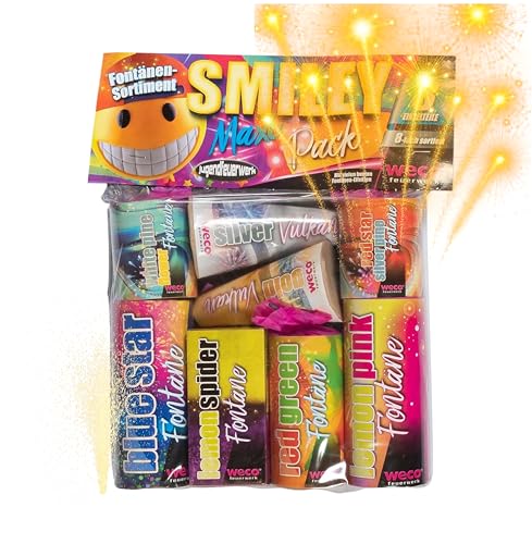 TK Gruppe Timo Klingler XXL Set 8 Teile Smiley Set - für Partys & Silvester für Jugendlichen & Kinder 2025 von TK Gruppe Timo Klingler