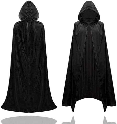 TK Gruppe Timo Klingler Vampir Halloween Kostüm schwarz Verkleidung für Kinder & Erwachsene - Umhang mit Kaputze - Fasching & Karneval TK Gruppe Timo Klingler Vampir Halloween Kostüm schwarz Verkleidung für Kinder & Erwachsene - Umhang mit Kaputze - Fasching & Karneval von TK Gruppe Timo Klingler