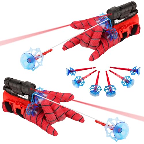 TKGEOUE Super Spiderm Launcher 2 Set Kids Spiderm Hero Handschuhe Spiderm Launcher Handschuhe Spiderm Handschuhe Kinder Spiderm Web Shooter Spiderm Hero Handgelenk Spielzeug Set. TKGEOUE Super Spiderm Launcher 2 Set Kids Spiderm Hero Handschuhe Spiderm Launcher Handschuhe Spiderm Handschuhe Kinder Spiderm Web Shooter Spiderm Hero Handgelenk Spielzeug Set. von TKGEOUE