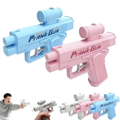 Prank Water Gun, Prank Two-Way Water Gun, Prank Squirt Gun, for Adults Party Games Outdoor Indoor, Easy to Carry (Blue+Pink) von TKNIBEEN