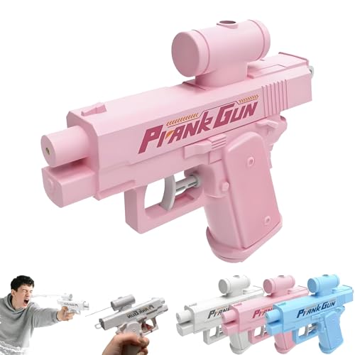 Prank Water Gun, Prank Two-Way Water Gun, Prank Squirt Gun, for Adults Party Games Outdoor Indoor, Easy to Carry (Pink) von TKNIBEEN