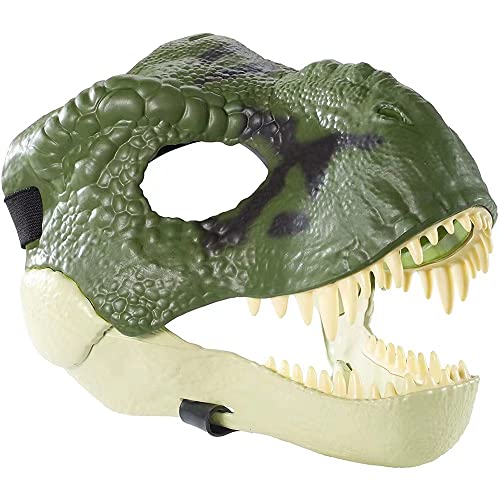 Halloween Dino Maske,Dinosaurier-Maske mit beweglichem Kiefer,realistisch Dinosaurier-Kopf-Gesichtsmaske,Dinosaurier Spielzeug Kopf Latex Maske, Für Karneval, Verkleidung, Maskerade, Cosplay Party von TKTTBD