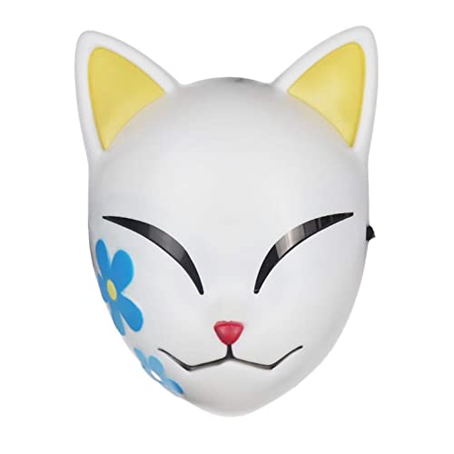 TKTTBD Demon Slayer Maske - Fuchs Maske - Kamado Tanjirou/Sabito/Makomo Anime Cosplay - Persönlichkeit Maske Halloween Japanische Maske - Erwachsene Maskerade Party Kostüm (Stil C) von TKTTBD