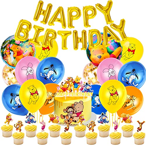 48 Pcs Geburtstagsdeko, Luftballons Dekoration,Cake Topper,Geburtstags Banner,Party Set,Party Dekorations Supplies für Kinder 48 Pcs Geburtstagsdeko, Luftballons Dekoration,Cake Topper,Geburtstags Banner,Party Set,Party Dekorations Supplies für Kinder von TLESMH