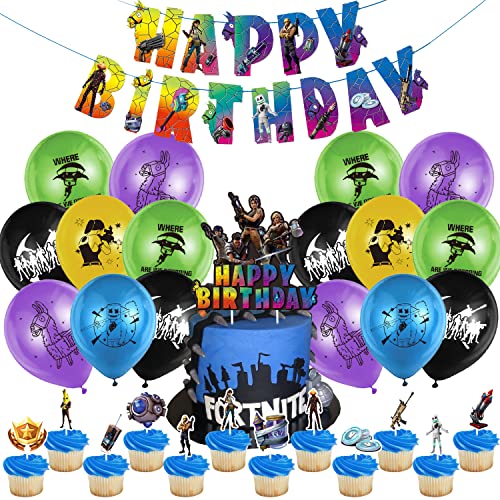 Geburtstags Decorations 37 Pcs,Geburtstags Ballon,Party Decoration,Geburtstags Banner,Party Ballon Decoration,Cupcake Topper,Geburtstagsdekoration für Jungen und Mädchen Geburtstags Decorations 37 Pcs,Geburtstags Ballon,Party Decoration,Geburtstags Banner,Party Ballon Decoration,Cupcake Topper,Geburtstagsdekoration für Jungen und Mädchen von TLESMH