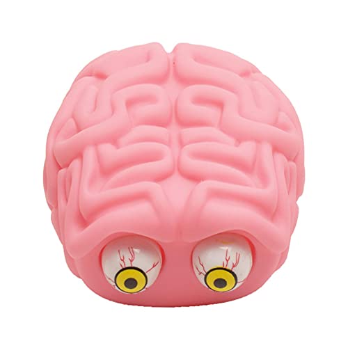 Gehirn-Stressball, 8,9 x 8,9 cm, interessanter Dekompressions-Stressball, Stress- und Linderung von Sinnesorganen, Bälle von TLM Toys