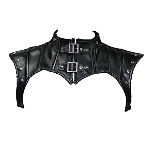 TLMDXTEU Steampunk-Rüstung Ausgeschnittenes kurzes Gothic-Schulter-Oberteil Damen-Steampunk-Schnürzubehör(M) von TLMDXTEU