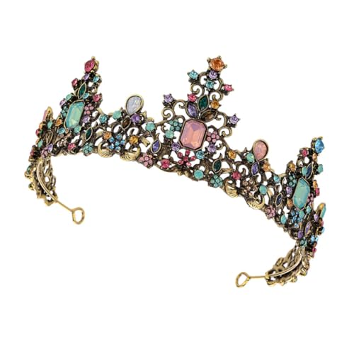 Braut-Tiara-Krone, elegante Barock-Krone, Tiara, Braut-Hochzeitskopfschmuck, handgefertigte Kronendekoration for Prinzessinnenbraut und Partys von TLTLT