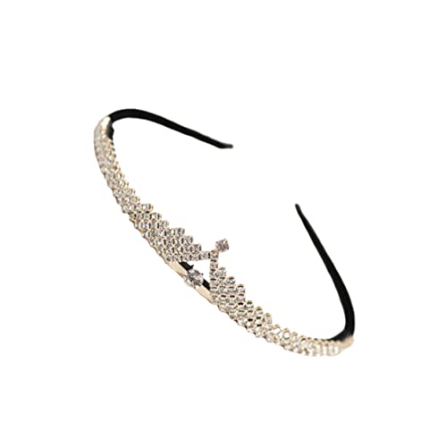 Braut Tiara Krone Strass Hochzeit Kopfschmuck Hochzeiten Stirnband Tiara Accessoires Funkelnde Frauen Bräute Krone Braut Haar Stirnbänder Golden von TLTLT