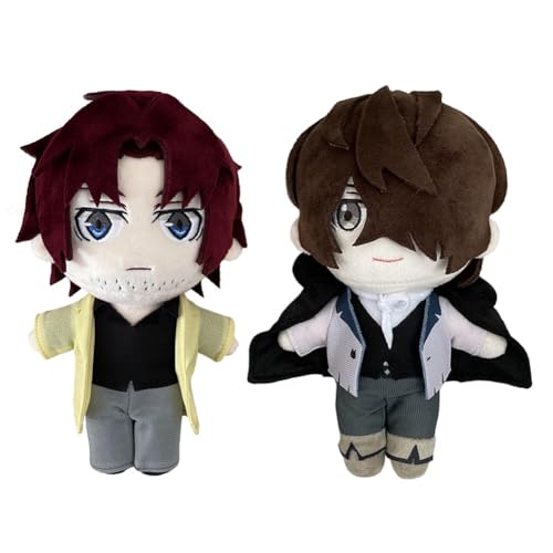 TLXNN 2 Stück BSD Plüsch, Oda Sakunosuke, weich, gefüllt, 20 cm, Edgar Allan Poe, Anime-Wurfkissen, niedliche Figur, Kissen, Sofa, Heimdekoration, Sammlerstück TLXNN 2 Stück BSD Plüsch, Oda Sakunosuke, weich, gefüllt, 20 cm, Edgar Allan Poe, Anime-Wurfkissen, niedliche Figur, Kissen, Sofa, Heimdekoration, Sammlerstück von TLXNN