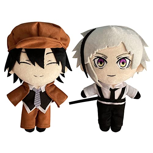 TLXNN BSD Plüsch, Edogawa-Rampo, weich, gefüllt, 20 cm, Nakajima Atsushi, Anime-Wurfkissen, niedliche Figur, Kissen, Sofa, Heimdekoration, Sammlerstück, 2 Stück TLXNN BSD Plüsch, Edogawa-Rampo, weich, gefüllt, 20 cm, Nakajima Atsushi, Anime-Wurfkissen, niedliche Figur, Kissen, Sofa, Heimdekoration, Sammlerstück, 2 Stück von TLXNN