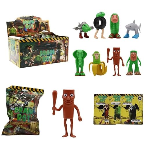 TLXNN Brainrot Tierfiguren-Sets 24 Stück Tung Tung Tung Sahur Sammelkarten Mini Tralalelo Tralala Cake Toppers Modellsammlung Desktop Ornamente TLXNN Brainrot Tierfiguren-Sets 24 Stück Tung Tung Tung Sahur Sammelkarten Mini Tralalelo Tralala Cake Toppers Modellsammlung Desktop Ornamente von TLXNN