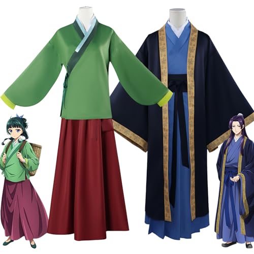 TLXNN Jinshi Cosplay-Kostüm für Herren, Hanfu-Kostüm, Maomao, Anime, Rollenspiel, komplettes Set, Outfit für Halloween, Party, Karneval, Aufführung, 2 Stück TLXNN Jinshi Cosplay-Kostüm für Herren, Hanfu-Kostüm, Maomao, Anime, Rollenspiel, komplettes Set, Outfit für Halloween, Party, Karneval, Aufführung, 2 Stück von TLXNN