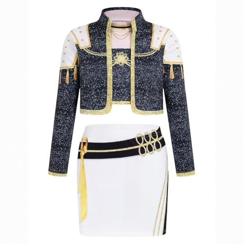 TLXNN Mira Cosplay Kostüm Zoey Kostüm für Kinder Schwarz und Gold Stil Rumi Anime Uniform Verkleidung für Halloween Karneval Party Thema von TLXNN