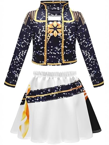 TLXNN Mira Cosplay Kostüm Zoey Kostüm für Kinder Schwarz und Gold Stil Rumi Anime Uniform Verkleidung für Halloween Karneval Party Thema von TLXNN
